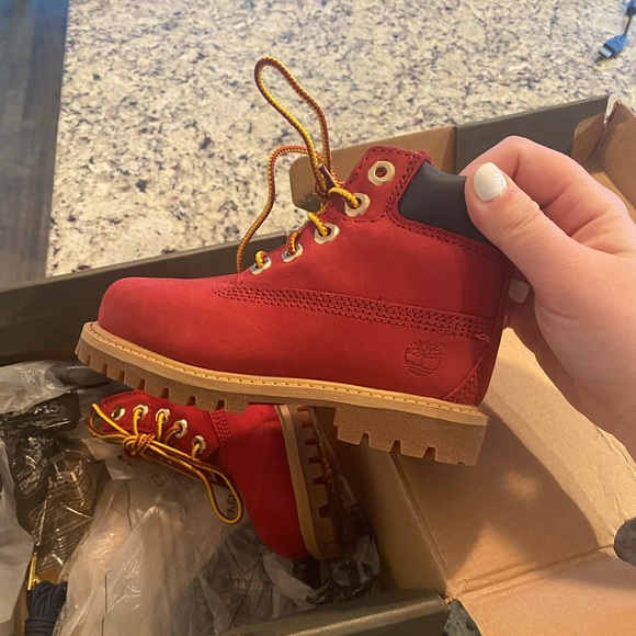 Timberland Other - Red timberland boots size 8 toddler